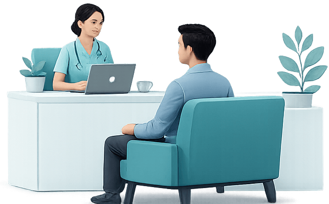 Live queue at a TeliQ partner clinic